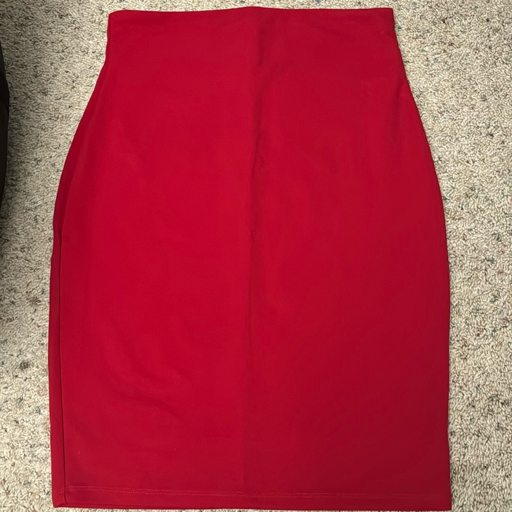NWT Shein Red Pencil Skirt
